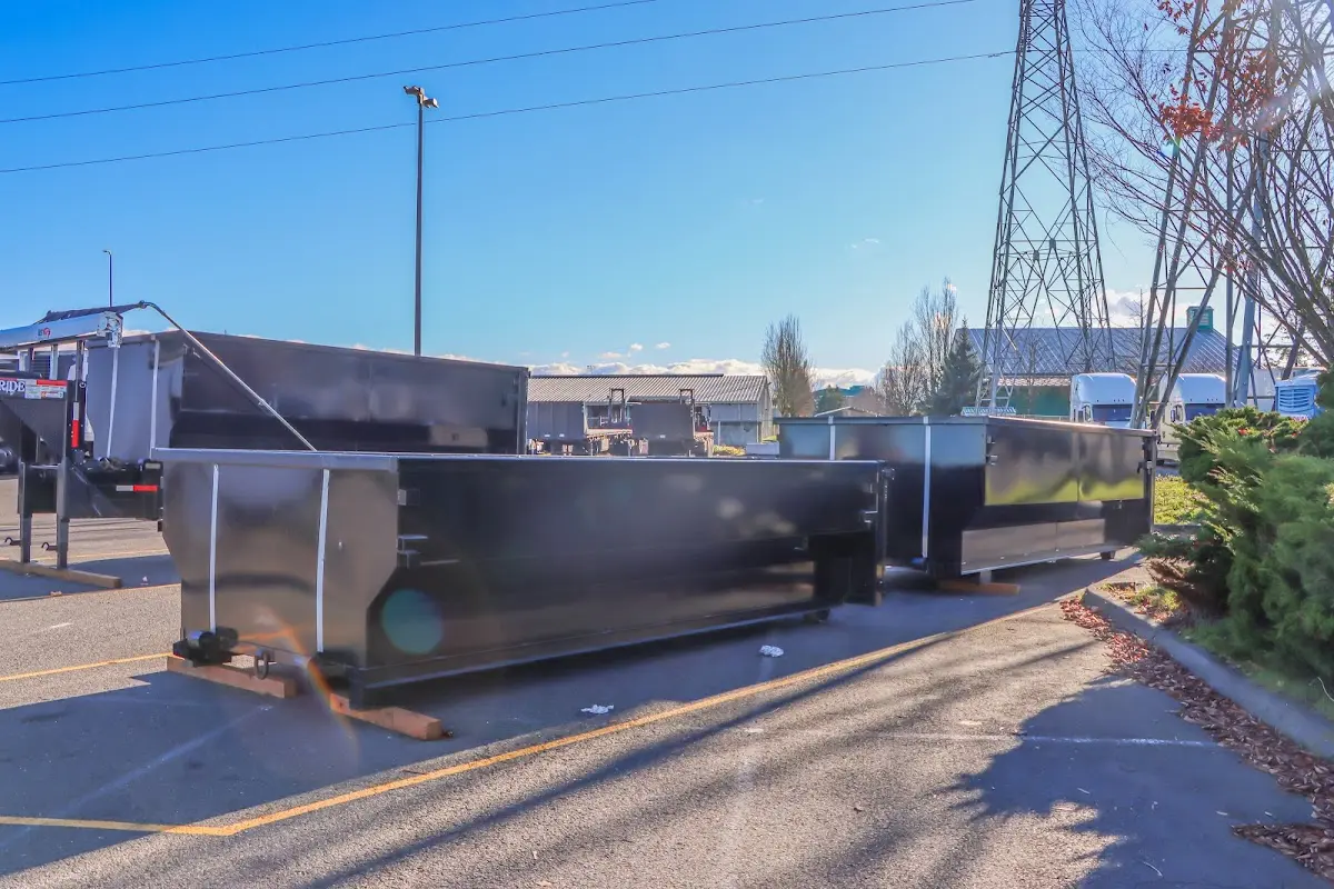 Roll-off dumpster ready for waste disposal at job site for Construction Dumpster Rental in Watsonville